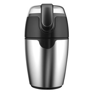 ROYALTYLINE CGE200.4 Coffee Grinder, 200W, 70gr, Transparent lid, Ideal to mill Coffee/Spices/Nuts/beans, Stainless Steel Blades, Silver/Black, 3 Year Warranty