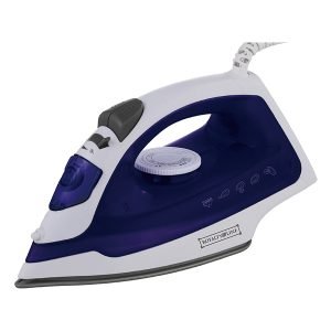 ROYALTYLINE DB-15411-BLUE 2000W Steam Iron, Ceramic plates, 240ml, Vertical steam, Burst steam, Spray function, Blue/White