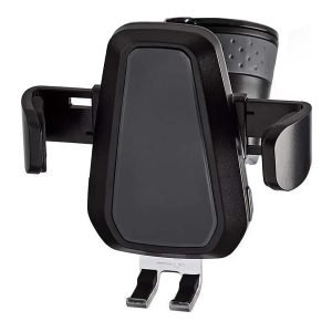 NEDIS CCHAQ10W3BK Car Mount, for Smartphones, Wireless Charging, Black