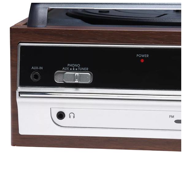 DENVER VPR-190MK2 Turntable, Brown 2 denver vpr-190mk2 turntable, brown - image 2