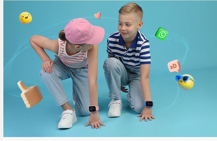 GARETTELECTRONICS Kids Twin 2 4G Smartwatch, Pink 15 garettelectronics kids twin 2 4g smartwatch