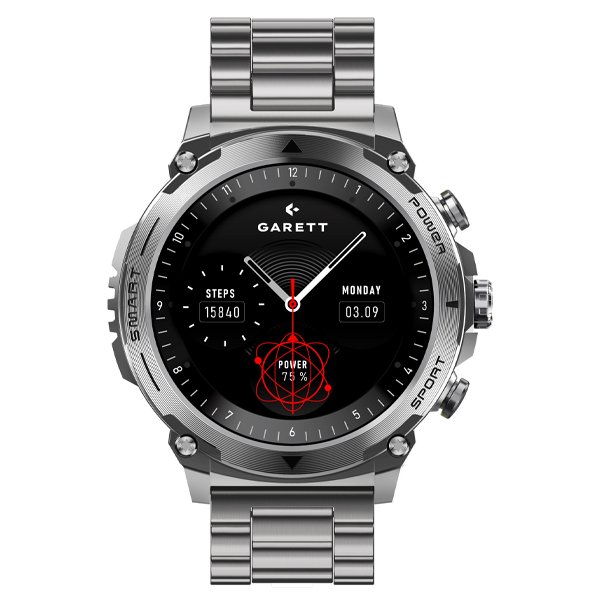 GARETTELECTRONICS Atom Smartwatch, Silver 3 garettelectronics atom smartwatch, silver - image 2