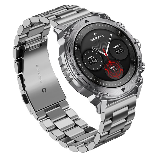GARETTELECTRONICS Atom Smartwatch, Silver 5 garettelectronics atom smartwatch, silver - image 3