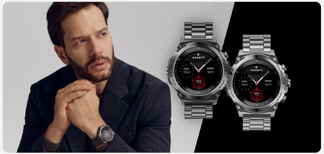 GARETTELECTRONICS Atom Smartwatch, Silver 11 garettelectronics atom smartwatch