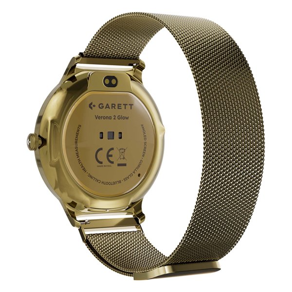 GARETTELECTRONICS Verona 2-Mesh Smartwatch, Gold 9 garettelectronics verona 2-mesh smartwatch, gold - image 5