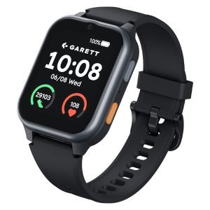 GARETTELECTRONICS Senior Vita Smartwatch, Black