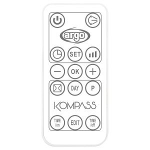 ARGO Accessory for Bathroom Heater, Compass Remote Controller, White, KPT-5210L-23