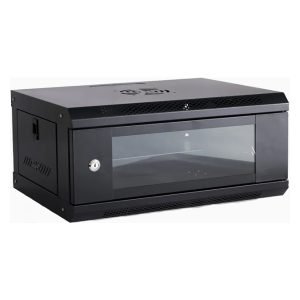CIS V5304 4U Wall-Mount Data Cabinet, 19'', Flatpack, Black, H24.0xW53.0xD40.0 cm