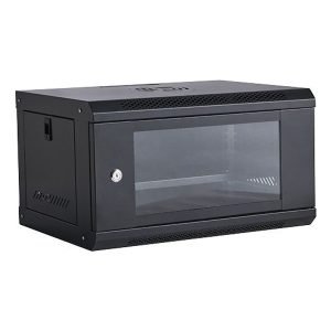 CIS V5306 6U Wall-Mount Data Cabinet, 19'', Flatpack, Black, H30.0xW53.0xD40.0 cm