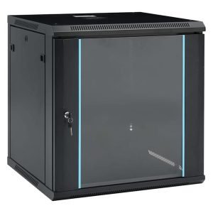 CIS G7412 12U Wall-Mount Data Cabinet, 19'', Flatpack, Black, H60.0xW65.0xD60.0 cm