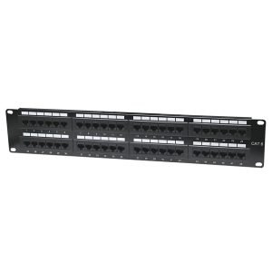 CIS E5070 Accessory for Data Cabinet, Patch-Panel, for 19" racks, UTP, Cat6, 48Port, Black