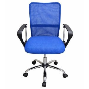 CIS UT-C161L Office Chair, Fabric, Black/Blue