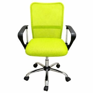CIS UT-C161L Office Chair, Fabric, Black/Green