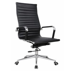 CIS UT-039D Office Chair, PU Leather, Black