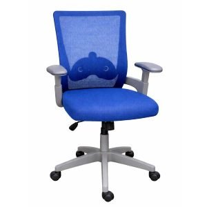 CIS UT-C125 Office Chair, Fabric, Grey/Blue