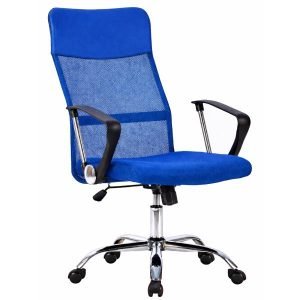 CIS UT-C161 Office Chair, Fabric, Black/Blue
