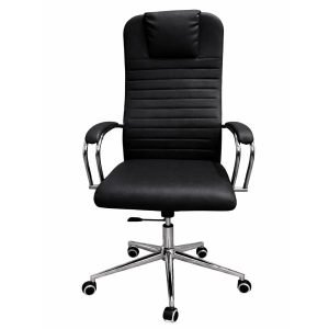 CIS UT-C031C Office Chair, PU Leather, Black