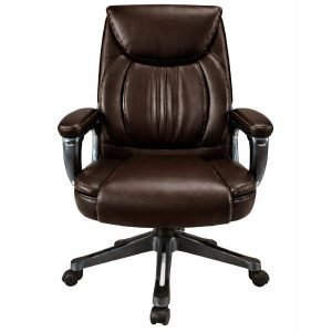 CIS UT-C6608 Office Chair, PU Leather, Dark Brown
