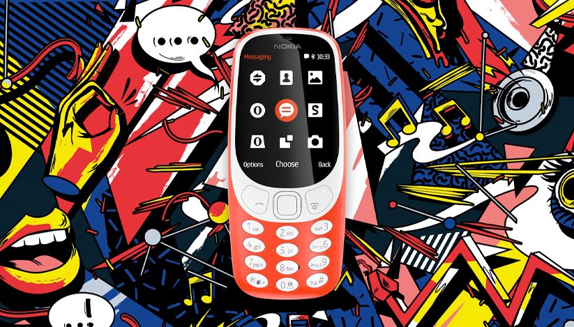 nokia 3310-gy standard senior mobile phone, 2g