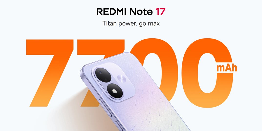 xiaomi redmi note 17 256gb-storage 6gb smartphone, black
