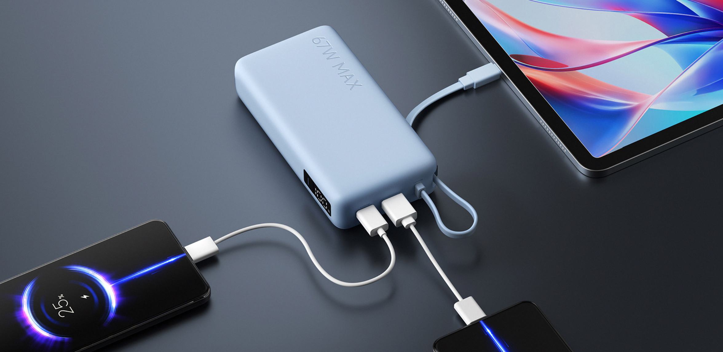xiaomi bhr08o7gl 20000mah 2*ports powerbank