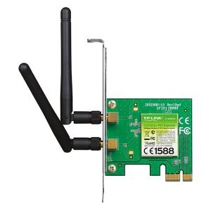 TPLINK TL-WN881ND PCI-Express Adapter, 300Mbps Wireless N, Green