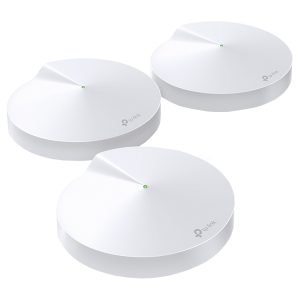 TPLINK DECO M9 Plus (3 Pack) Mesh Router, AC2200, Tri-Band, Gigabit, White
