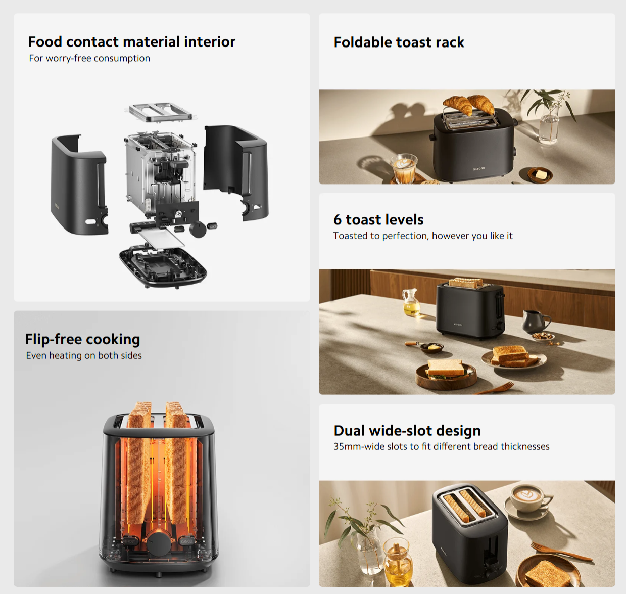 XIAOMI BHR8811EU 2*Slice Toaster 9 xiaomi bhr8811eu 2*slice toaster
