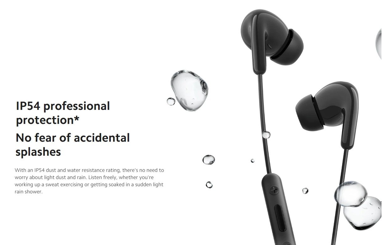 xiaomi mi basic in-ear usb earphones, white