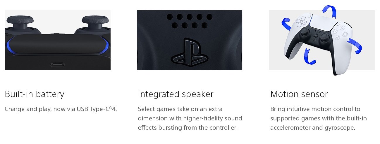 sony dualsense v3 playstation controller, black