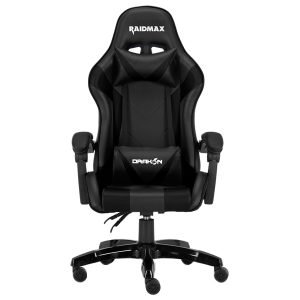 RAIDMAX Drakon DK602 Gaming Chair, PU Leather/Fabric, Black