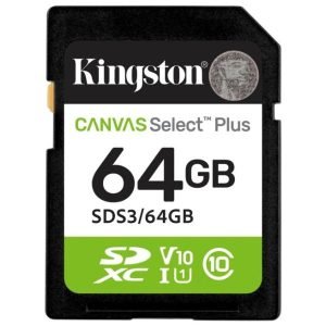 KINGSTON Canvas Select Plus Gen3 SDXC 64GB Memory Card