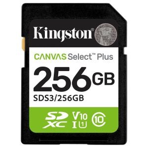 KINGSTON Canvas Select Plus Gen3 SDXC 256GB Memory Card
