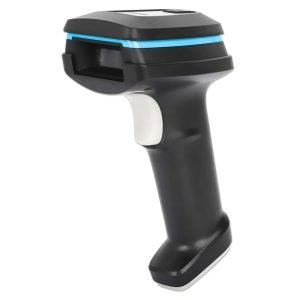 MANHATTAN 154185 Long Range LED 2D Barcode Scanner, Wireless, 450 mm Scan Depth, Rugged Housing, Black
