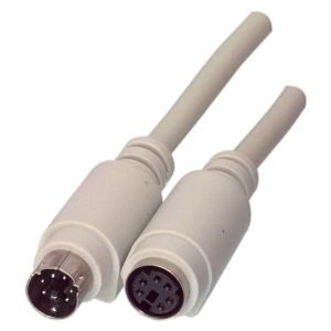 MANHATTAN 317160 External Extension Cable 3.0m, Male to Female, PS/2, Grey