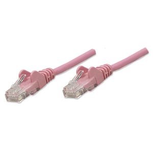 INTELLINET 453066 RJ45 Cat5e UTP Patch-Lead, 1.0m, Pink