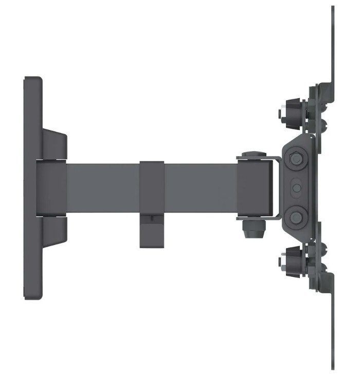 manhattan 461399 wall-mount 13'' to 43'' tilting, swiveling tv bracket