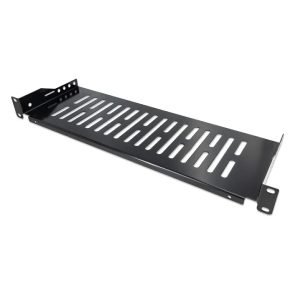 INTELLINET 712491 Accessory for Data Cabinet, Shelf, for 19'' racks, Front mount, 1U, 150mm, 25Kg max, Black