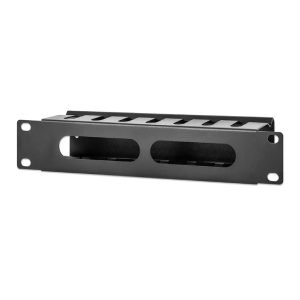 INTELLINET 714853 Accessory for Data Cabinet, Cable Management Panel, for 10" racks, 1U, Covered, Black
