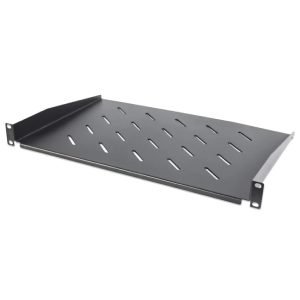 INTELLINET 714884 Accessory for Data Cabinet, Shelf, for 19'' racks, Front mount, 1U, 300mm, 25Kg max, Black