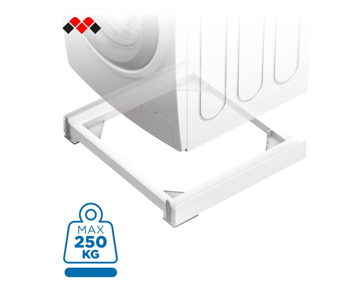 MELICONI Base Wash Evo Base with wheels, Accessory for Washing Machine 4 meliconi base wash evo base with wheels, accessory for washing machine