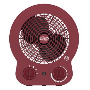 ARGO DORI BERRY 2000W Fan Heater, ECO/Conform Mode, Automatic Temperature Control., 191070213, Maroon, H26.5xW22.5xD13.0 cm