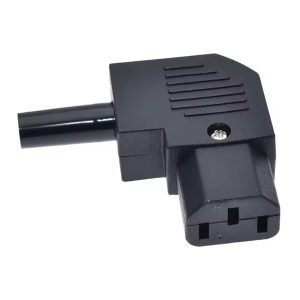 GBC 22030300 IEC-socket C13 10A, 250V AC, 90-degree-connector