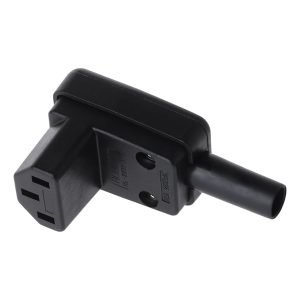 GBC 22030310 IEC-socket C13 10A, 250V AC, 90-degree-connector