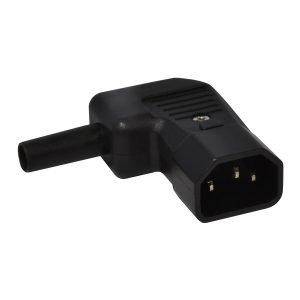 GBC 22030210 IEC-plug C14 10A, 250V AC, 90-degree-connector