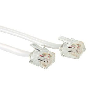 GBC 67900104 Telephone Cable, 2.0m, Male to Male