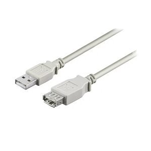 ISNATCH 59661605 USB Extension Cable, Male to Female, 5.0m, USB-A 2.0, White