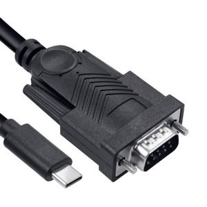 GBC 59790001 Serial-Converter, USB Type-C, 1xPort, (9P-Serial to USB-port), Black