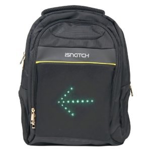 ISNATCH Back-pack 15.6" Black with LED Direction Indicators