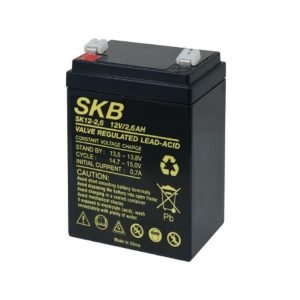 SKB SK12-2,6 UPS Battery, 2.6Ah, 12V, Lead-Acid, Black